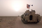 US tank in the desert