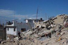 The aftermath of an Israeli airstrike in Jenin