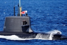 A Japanese submarine at Sagami bay