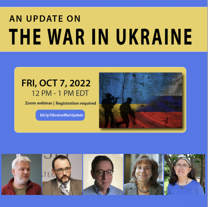 War in Ukraine event poster