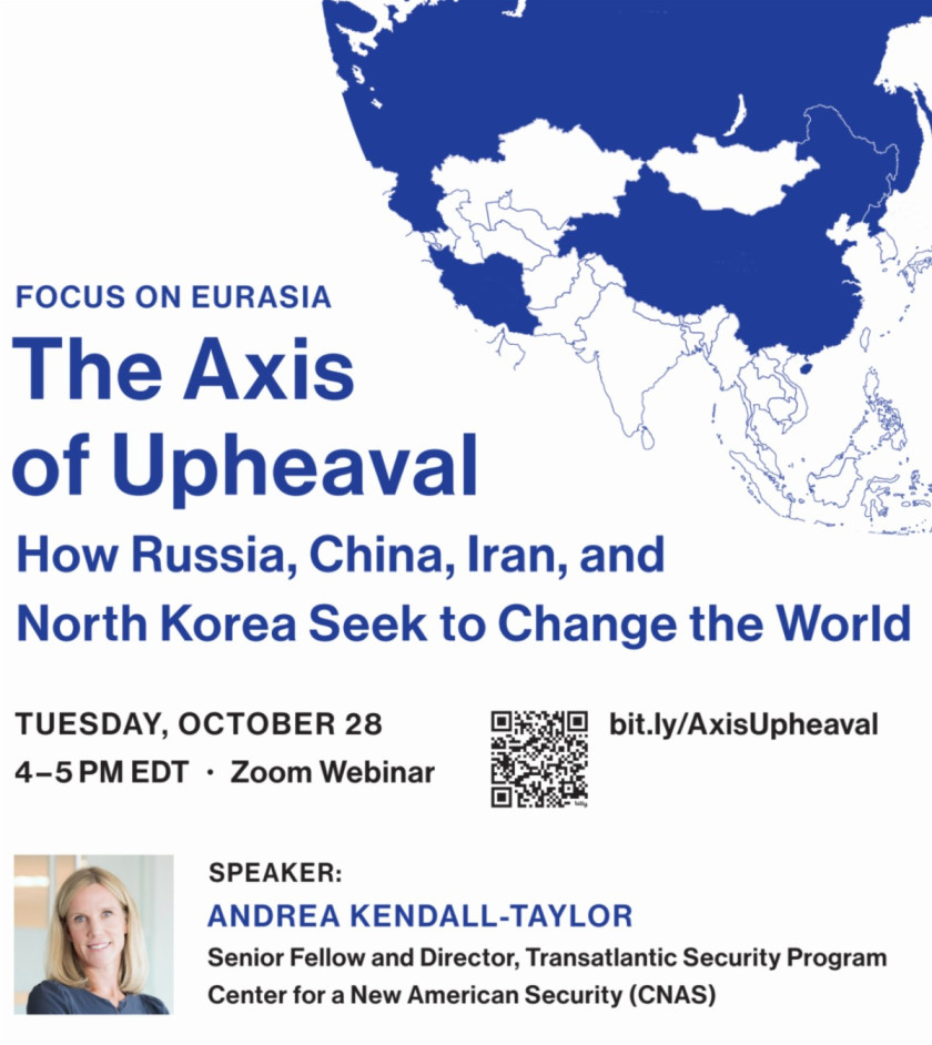 Poster for CIS The Axis of Upheaval Event