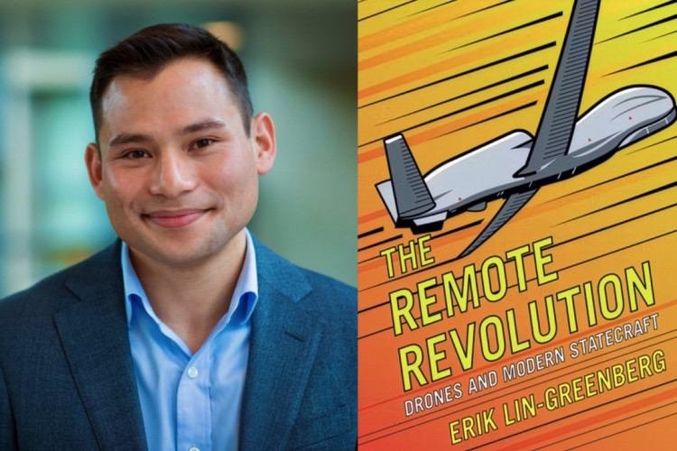 Erik Lin-Greenberg and book cover 