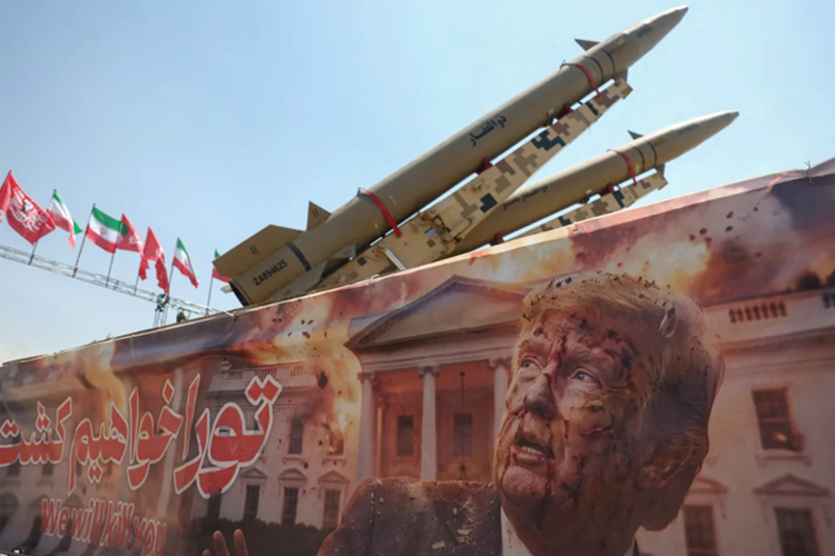 An Iranian missile system in Tehran, July 2026.