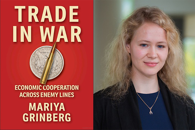 Mariya Grinberg and her book Trade in War