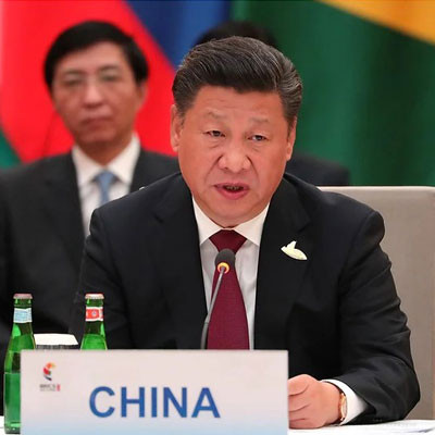 Chinese President Xi Jinping at a conference