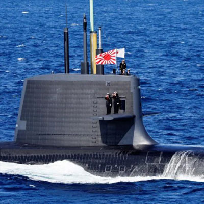 A Japanese submarine at Sagami bay