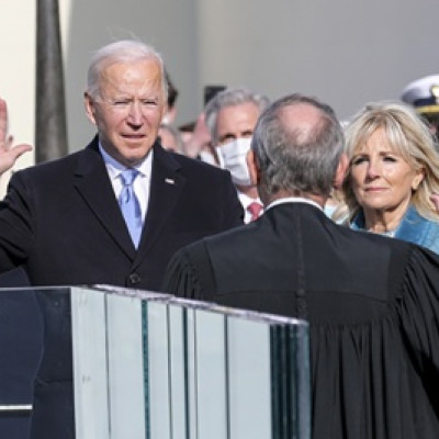 President Biden taking oath January 20, 2021