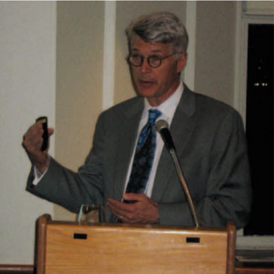 Scott Sagan at a podium