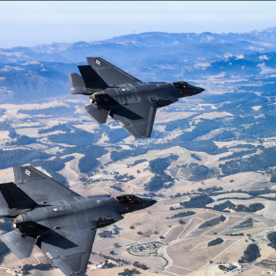 Ariel view of aircrafts