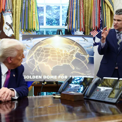 President Donald Trump and Pete Hegseth, United States Secretary of Defense