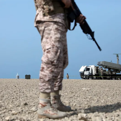 An Iranian missile system in an undisclosed location in Iran, August 2025 Iranian Army / West Asia News Agency / Reuters