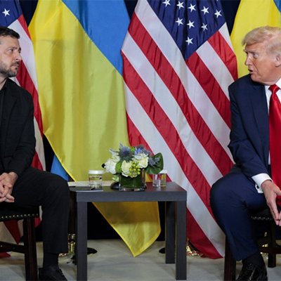 President Donald Trump and Volodymyr Zelenskyy, President of Ukraine