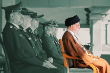 After air strikes on Iran's nuclear infrastructure and decapitation strikes on senior military, political, and scientific officials, Supreme Leader Ayatollah Ali Khamenei must decide whether to listen to hardliners in Tehran pushing for a testable nuclear weapon or moderates still seeking international legitimacy of Iran's nuclear energy program. (Credit: Office of the Iranian Supreme Leader / Khamenei.ir, modified by François Diaz-Maurin)