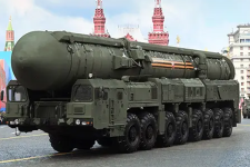 A Yars missile system in 2024, during the Military parade on Red Square dedicated to the 79th anniversary of Victory in the Second World War.